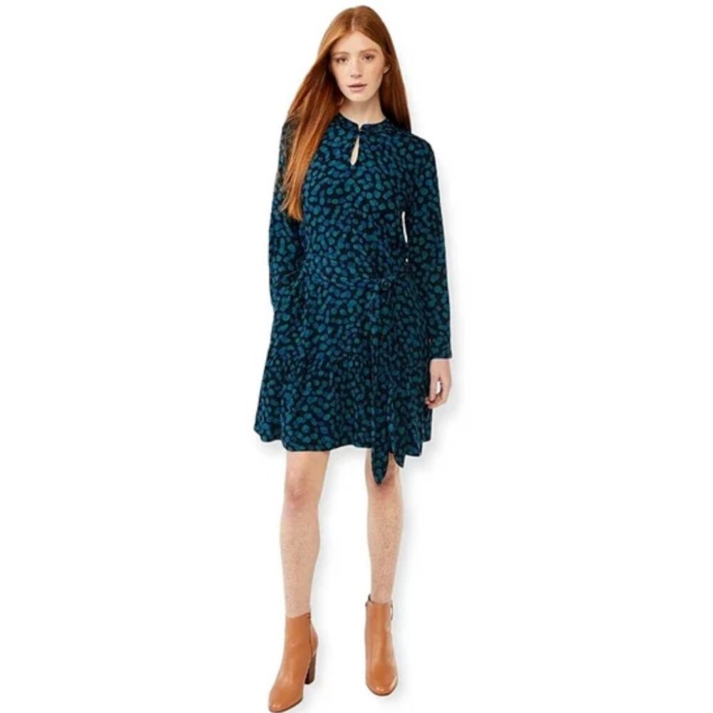 free assembly Tiered Belted Mini Dress